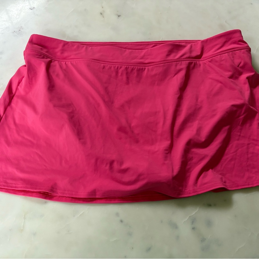 Lands' End Women's Bright Pink Mini Skirt